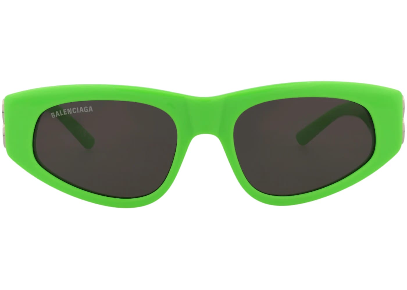 Balenciaga Cat Eye Sunglasses Green/Silver/Grey (BB0095S-30008868-009)