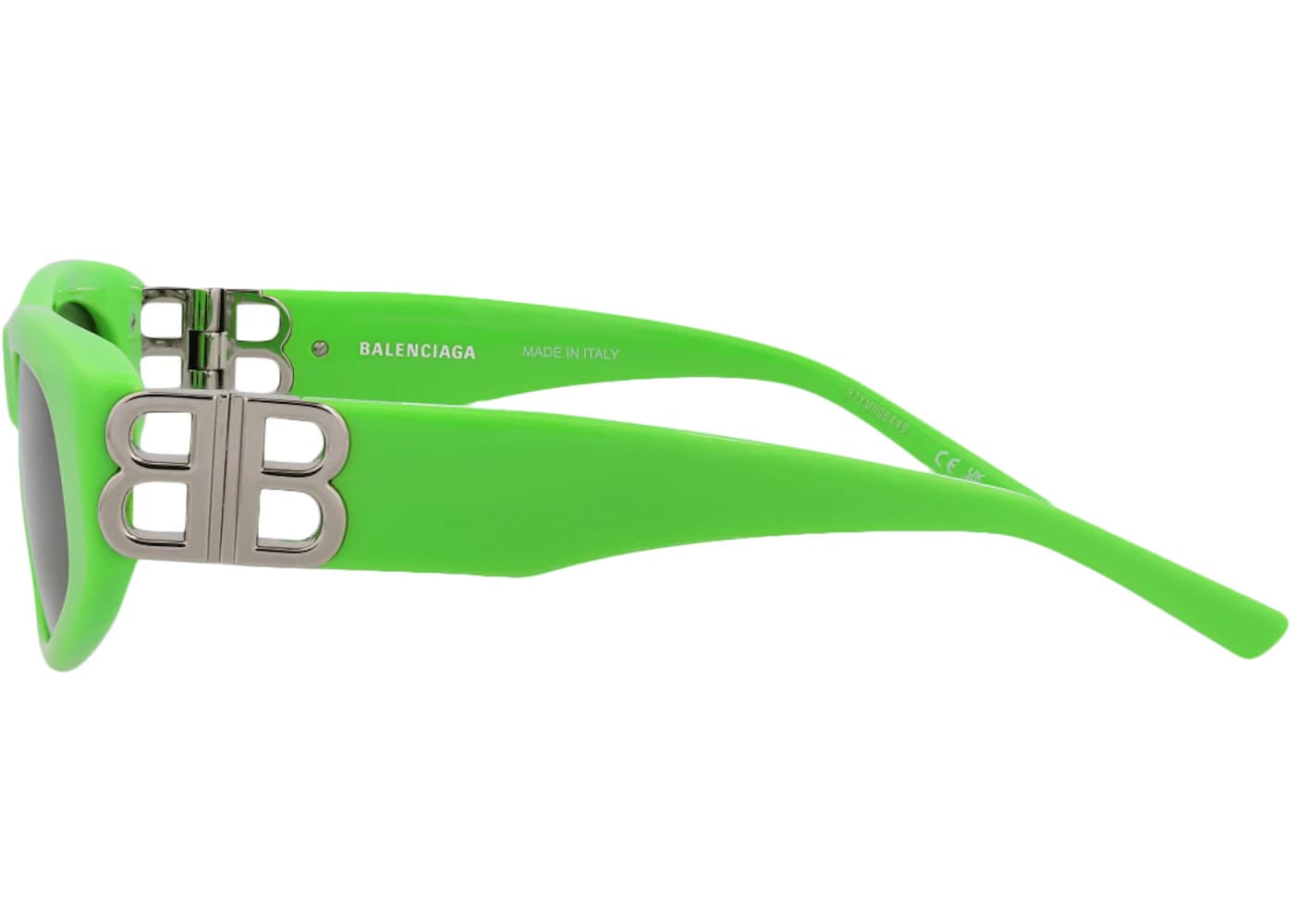 Balenciaga Cat Eye Sunglasses Green/Silver/Grey (BB0095S-30008868-009)