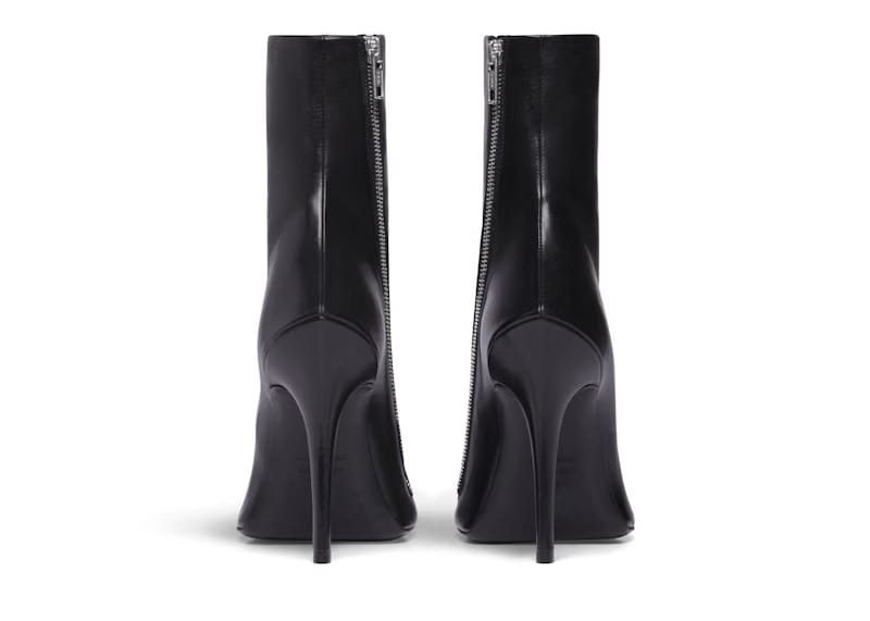 Balenciaga Witch 110mm Booties Black Sheepskin (Women's)