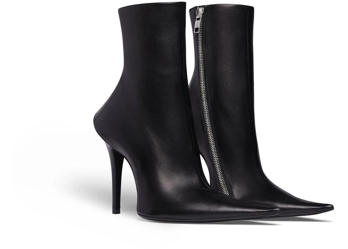 Balenciaga Witch 110mm Booties Black Sheepskin (Women's)