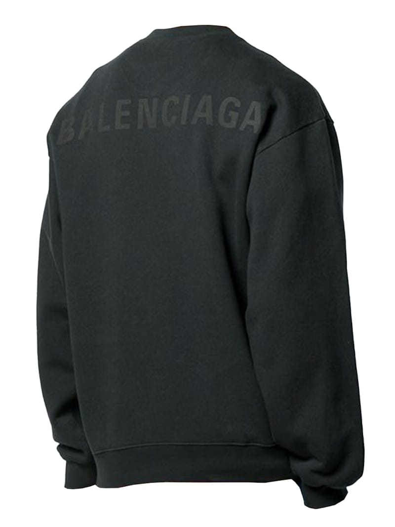 Balenciaga Tonal Logo Sweatshirt Black/Black