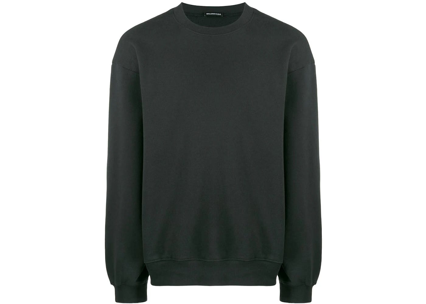 Balenciaga Tonal Logo Sweatshirt Black/Black