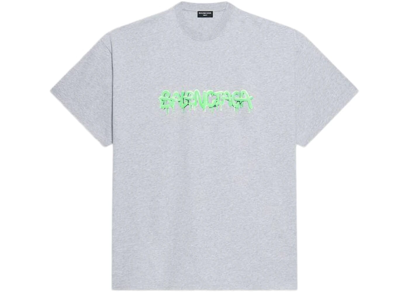 Balenciaga Slime Oversized T-Shirt Gray/Green