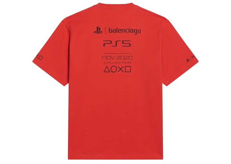 Balenciaga x PlayStation Boxy T-Shirt Red