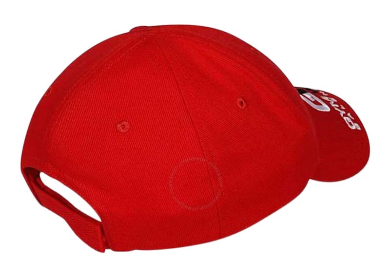 Balenciaga Gym Wear Velcro Strap Cap Red/White/Black
