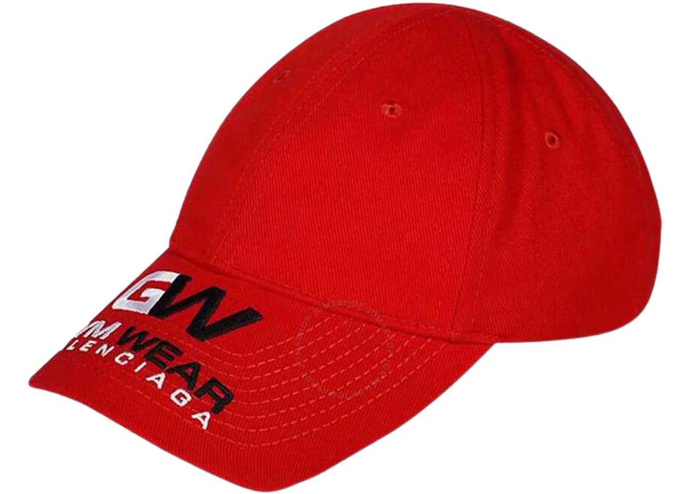 Balenciaga Gym Wear Velcro Strap Cap Red/White/Black