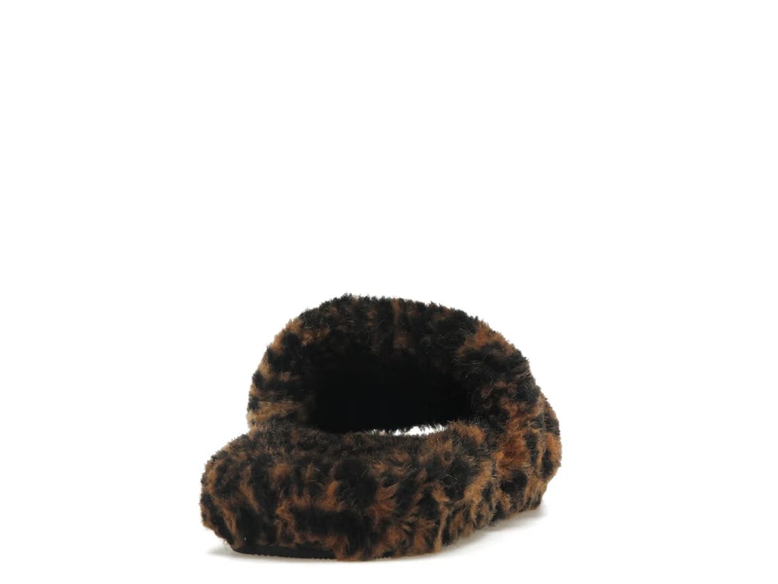 Balenciaga Furry Slide Leopard Brown Black
