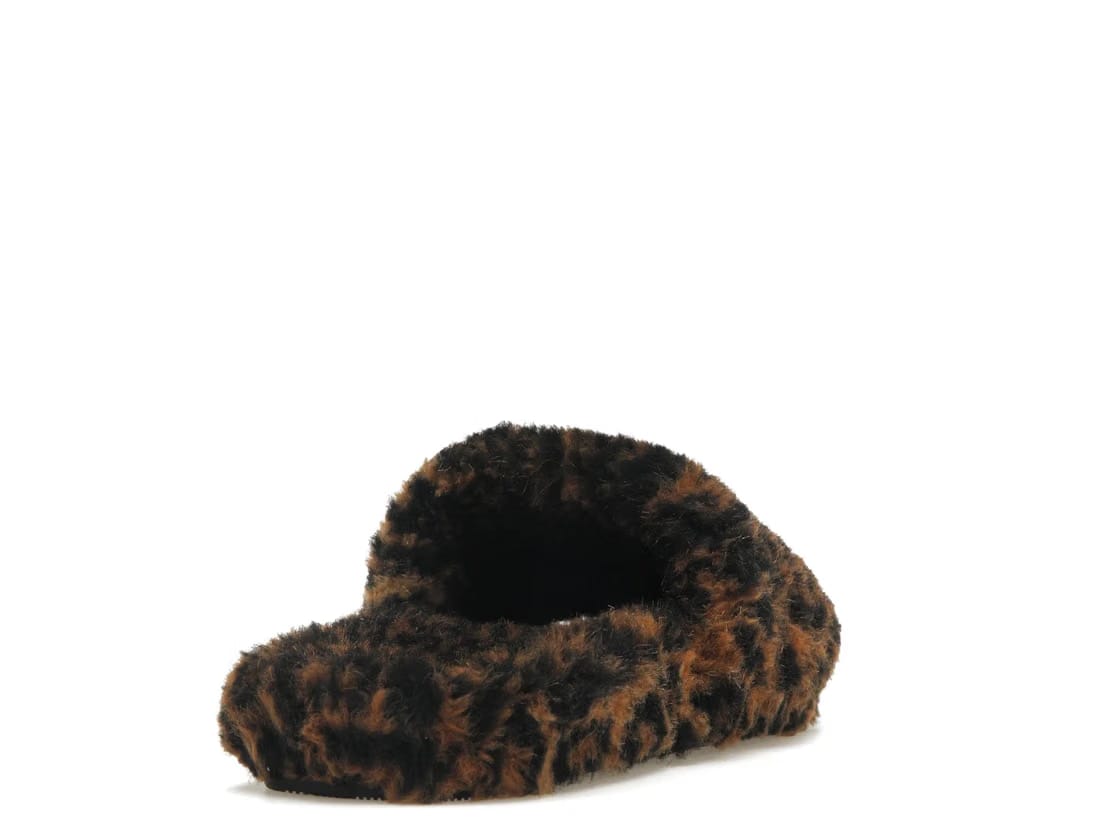Balenciaga Furry Slide Leopard Brown Black