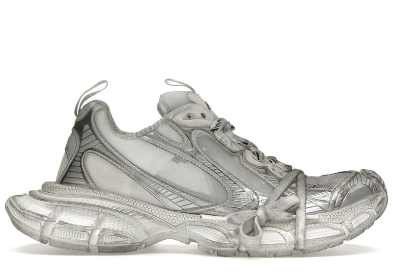 Balenciaga 3XL White Silver Summer Mesh