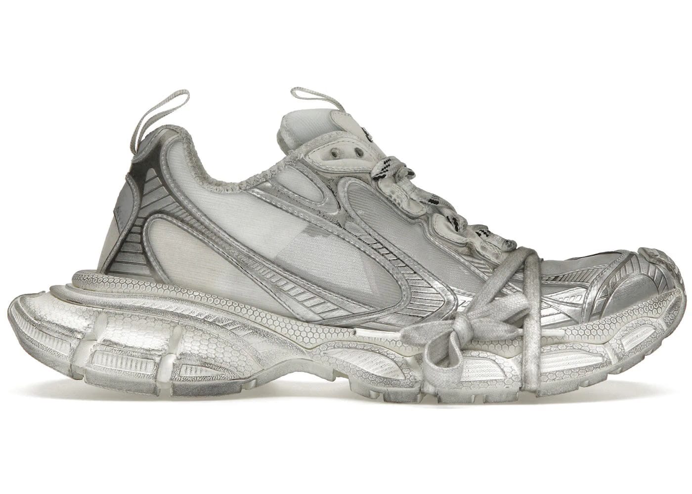 Balenciaga 3XL White Silver Summer Mesh
