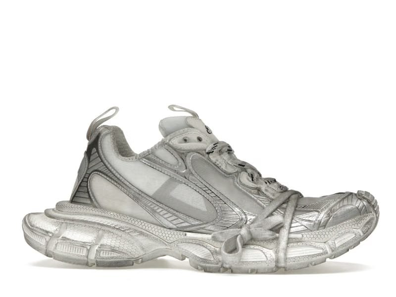 Balenciaga 3XL White Silver Summer Mesh