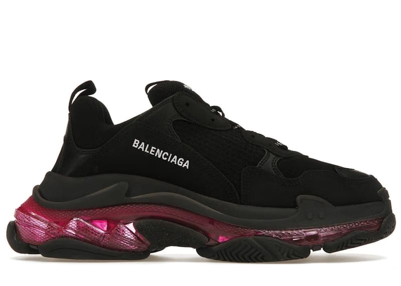 Balenciaga Triple S Clear Sole Neon Pink