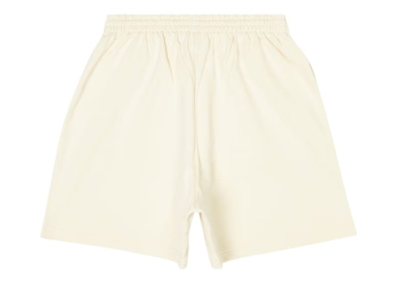 Balenciaga Political Campaign Large Fit Sweat Shorts Light Beige/Black/Blue