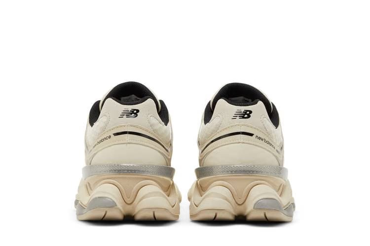 NEW BALANCE 9060 'LOGO LEATHER AND MESH SNEAKER'