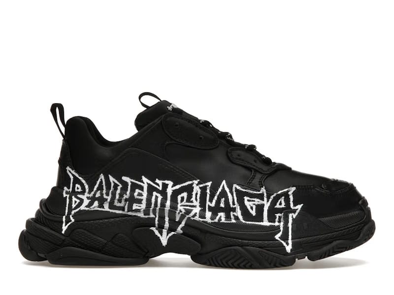 Balenciaga Triple S DIY Metal Artwork Black