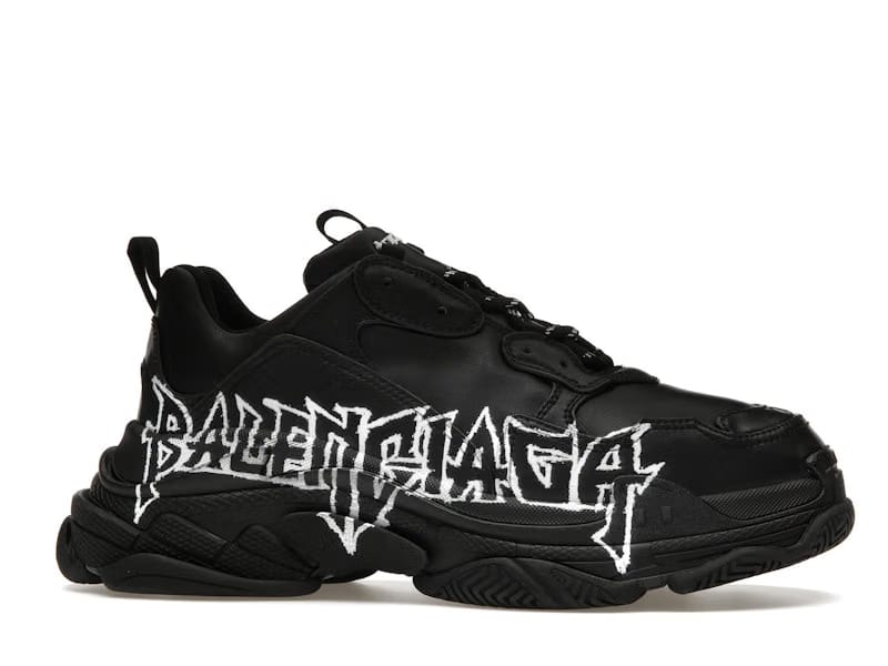 Balenciaga Triple S DIY Metal Artwork Black