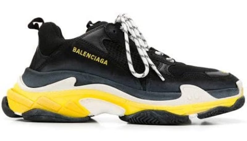 Balenciaga Triple S Black Yellow White