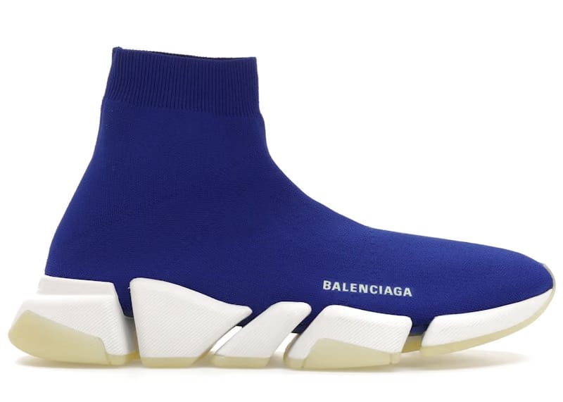Balenciaga Speed 2.0 Recycled Knit Blue Glow