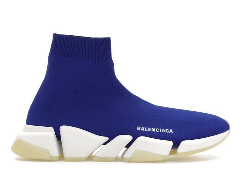 Balenciaga Speed 2.0 Recycled Knit Blue Glow