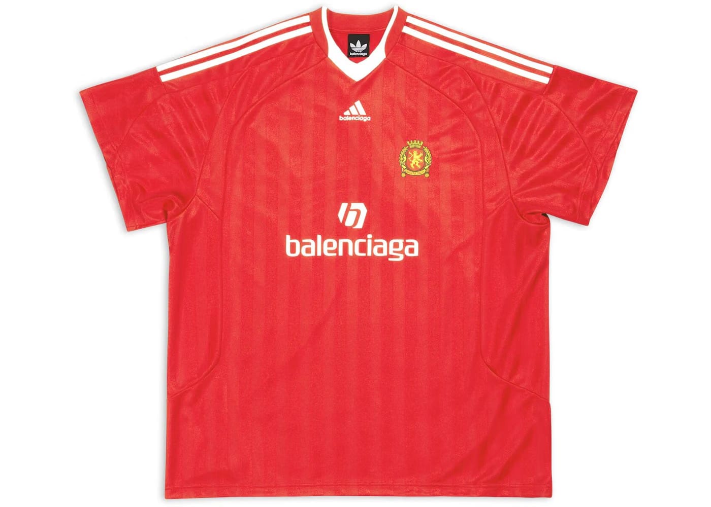 Balenciaga x adidas Soccer Oversized T-Shirt Red