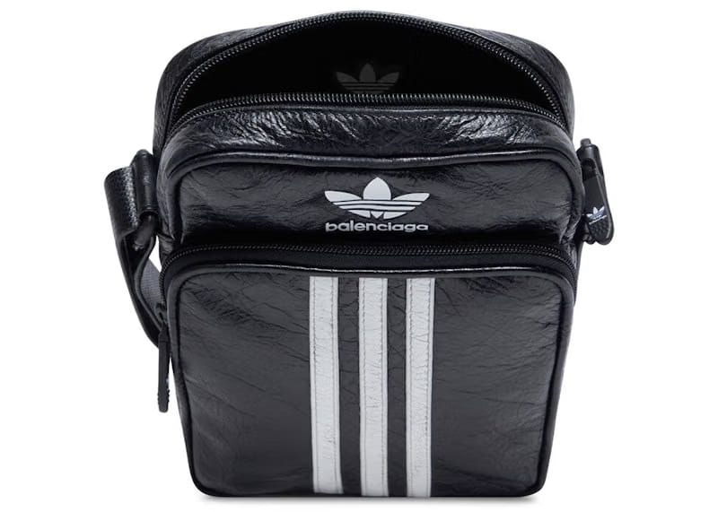 Balenciaga x adidas Small Crossbody Messenger Bag Black/White