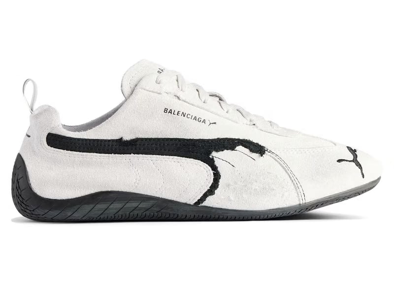 Balenciaga x Speedcat Suede White Black