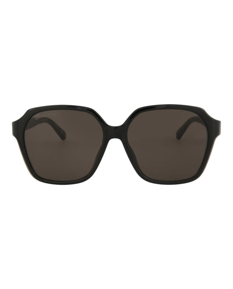 Balenciaga Square Rectangle Sunglasses Black/Black/Grey (BB0153SA-30011226-001)