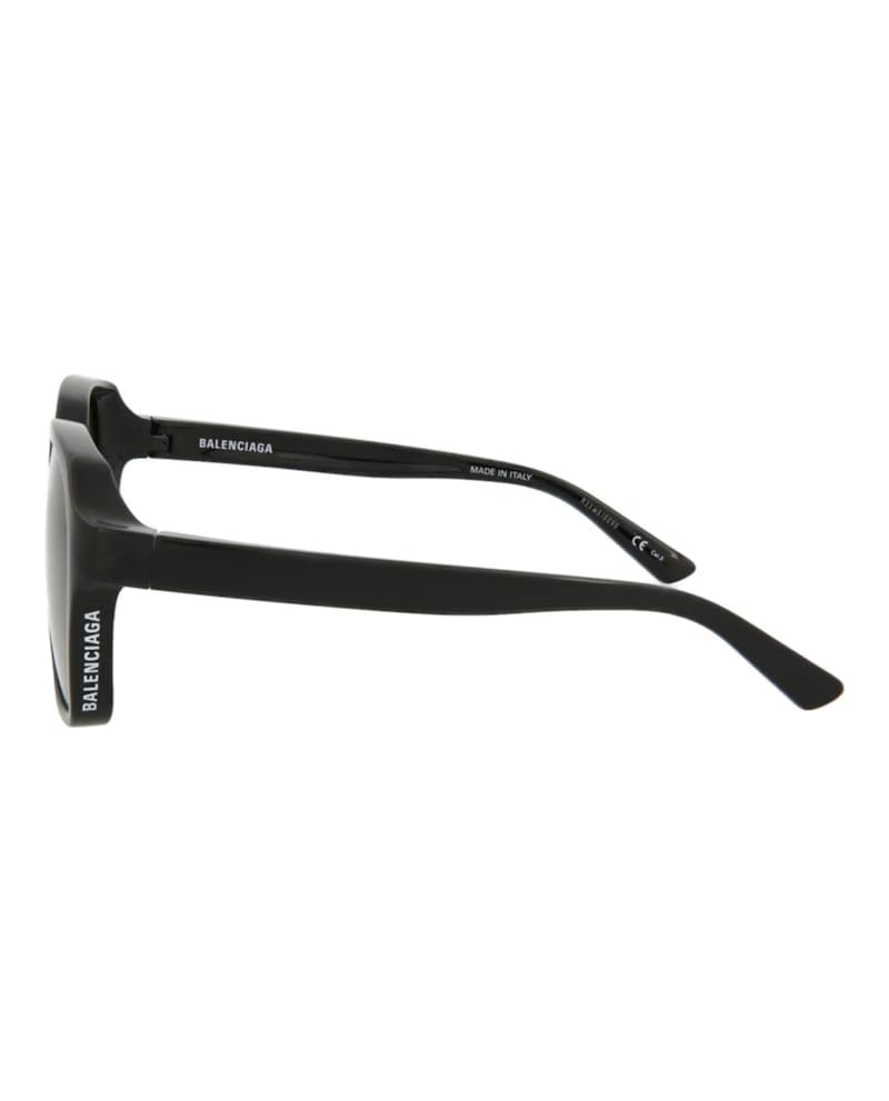 Balenciaga Square Rectangle Sunglasses Black/Black/Grey (BB0153SA-30011226-001)