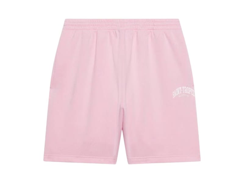 Balenciaga Men's Cities Saint Tropez Sweat Shorts Pink