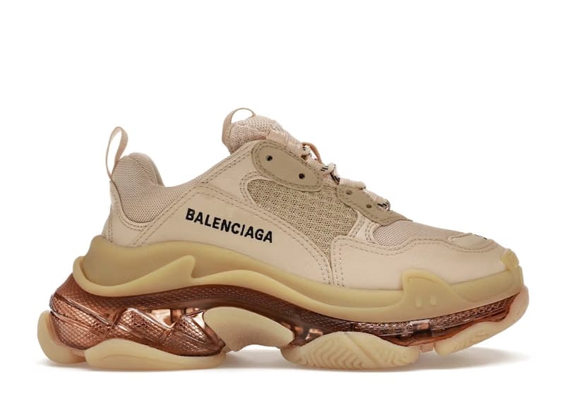 Balenciaga Triple S Clear Sole Beige (Women's)