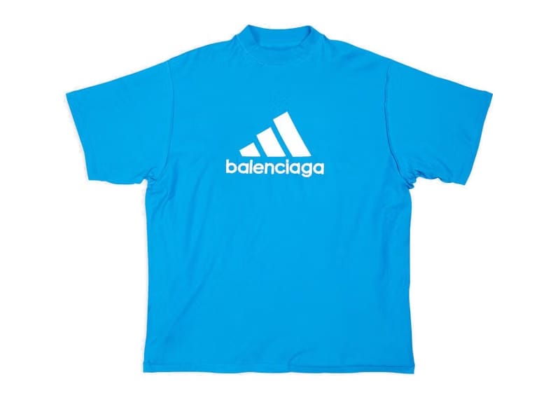 Balenciaga x adidas Oversized T-Shirt Blue