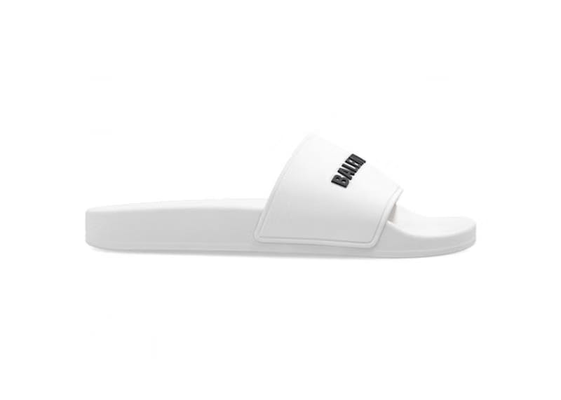 Balenciaga Pool Slides Eggshell