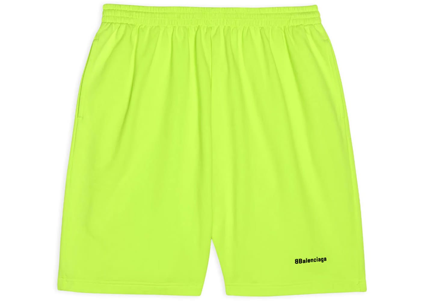 Balenciaga BB Corp Sweat Shorts Fluo Yellow/Black