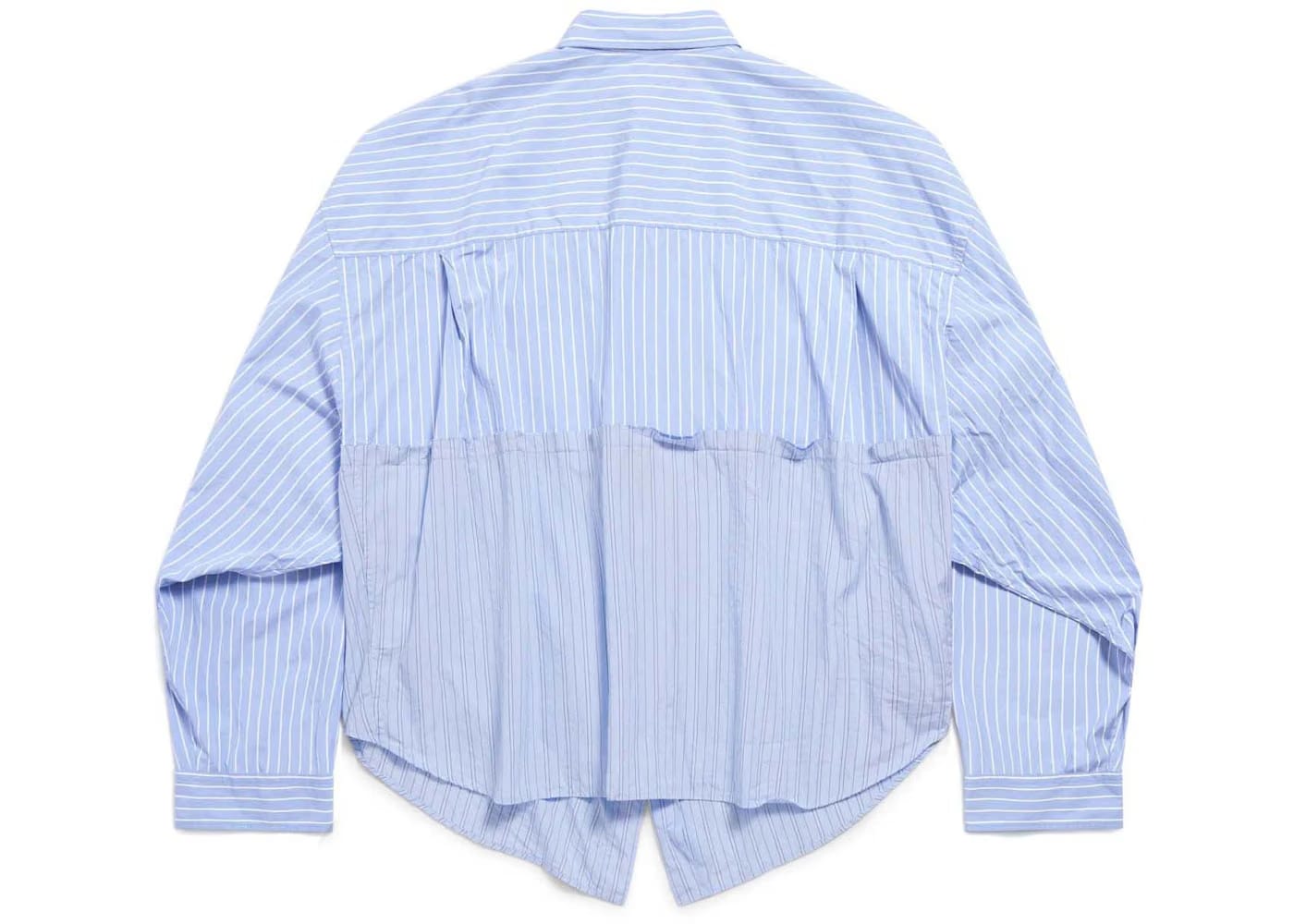 Balenciaga Cut Up Shirt Blue/White