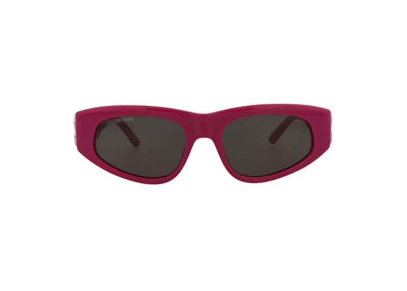 Balenciaga Cat Eye Sunglasses Fuchsia/Silver/Grey (BB0095S-30008868-017)