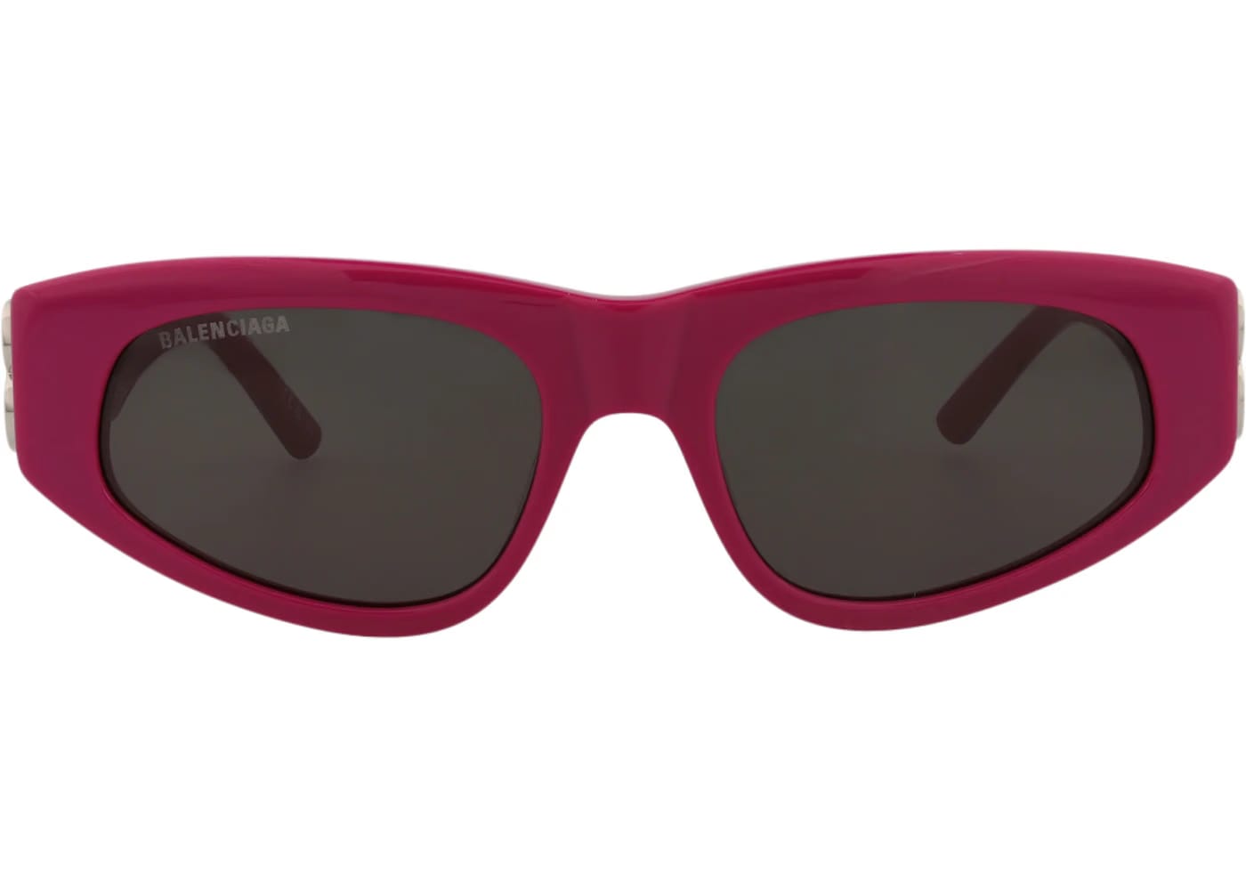 Balenciaga Cat Eye Sunglasses Fuchsia/Silver/Grey (BB0095S-30008868-017)
