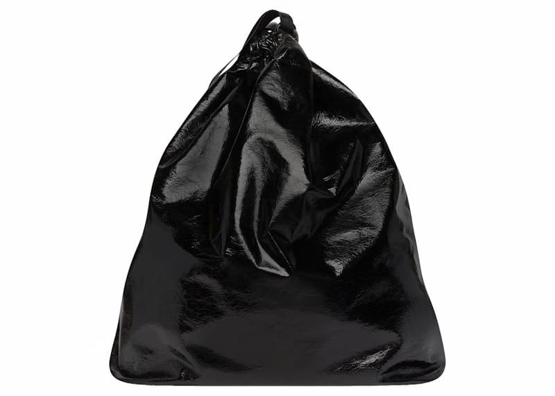 Balenciaga Trash Bag Large Pouch Black
