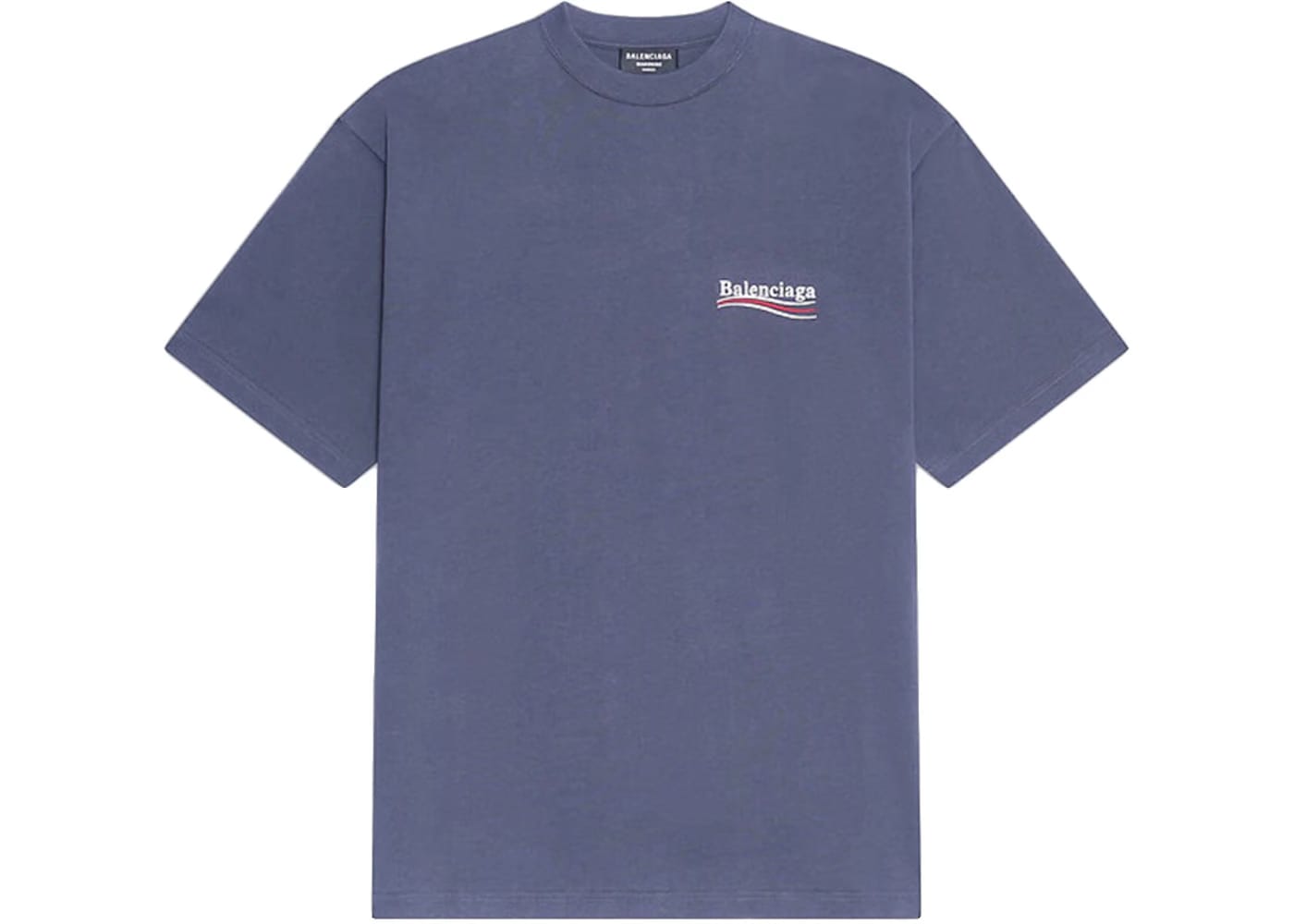 Balenciaga Political Campaign Small Fit T-Shirt Dark Grey/White