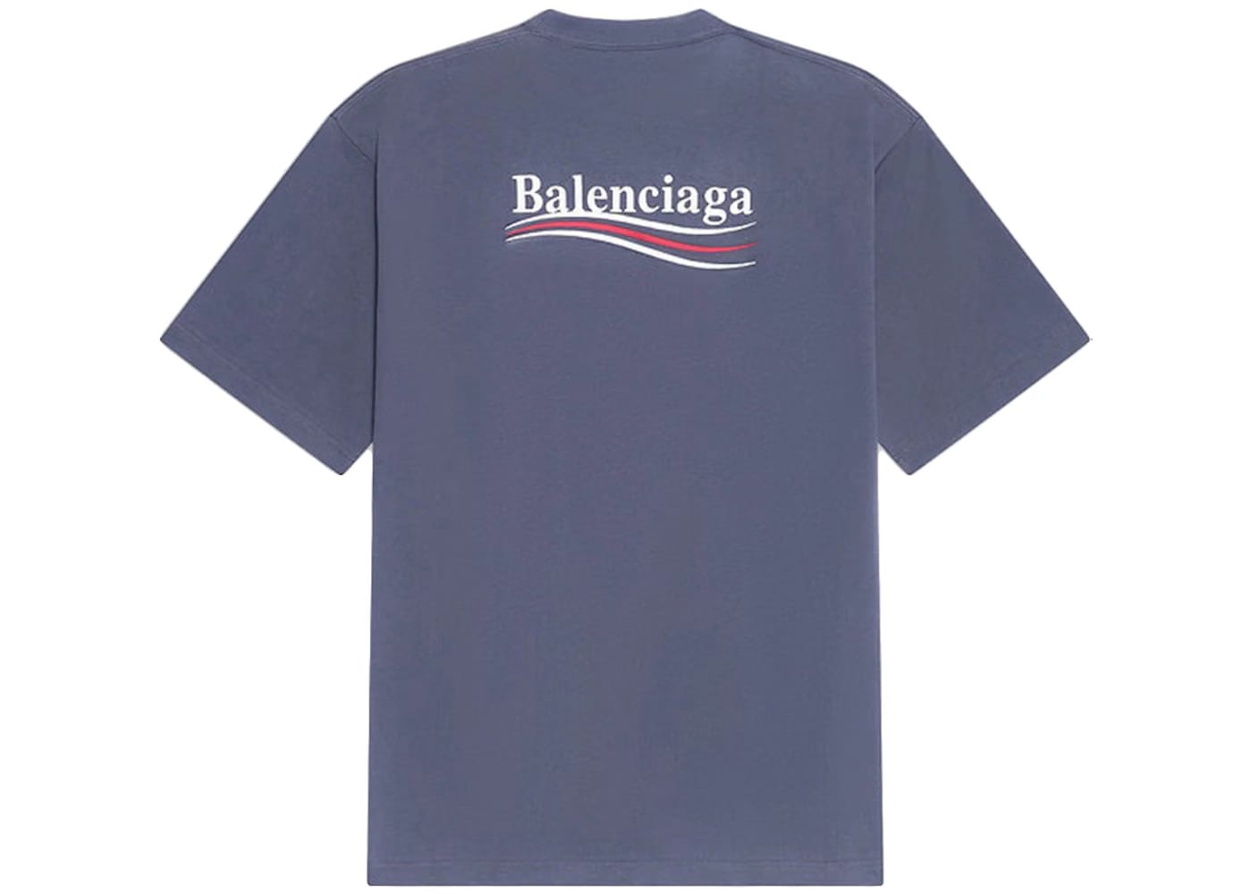 Balenciaga Political Campaign Small Fit T-Shirt Dark Grey/White