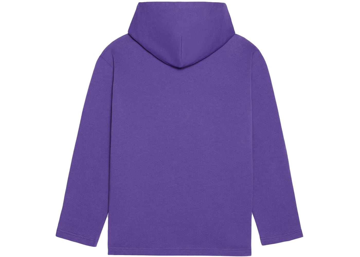 Balenciaga Womens Bebe Cropped Hoodie Purple