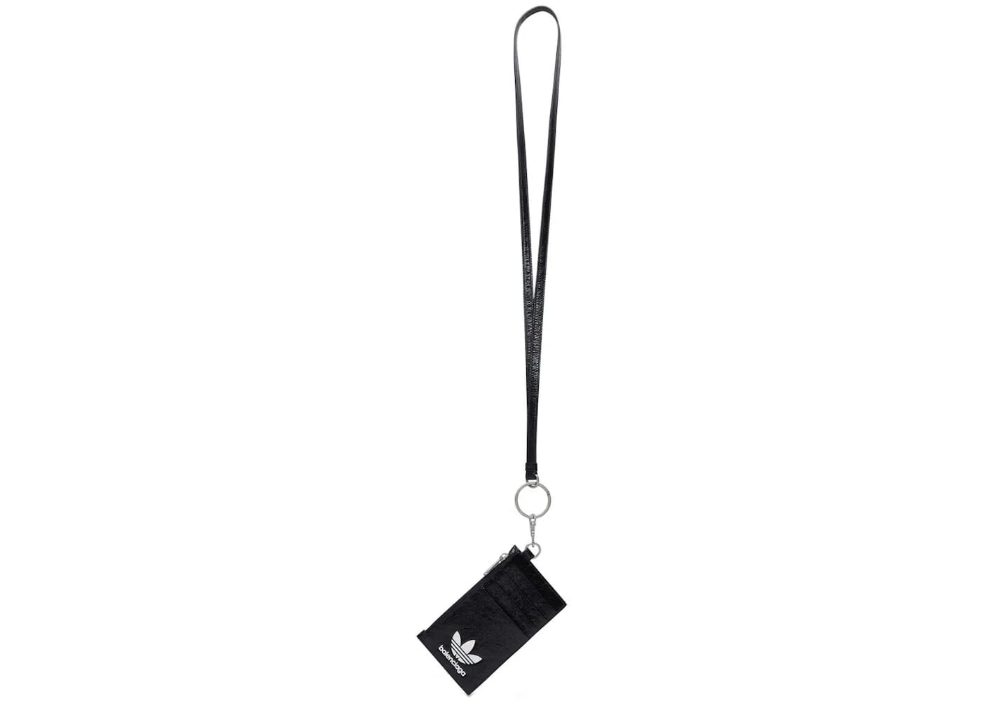 Balenciaga x adidas Card Case On Keychain Black/White
