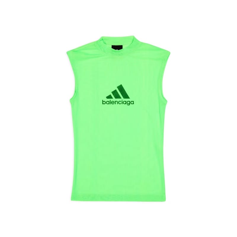 Balenciaga x adidas Sleeveless Fitted Top Fluo Green