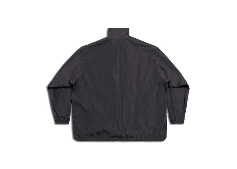 Balenciaga Logo Zip Up Jacket Black