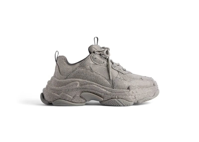 Balenciaga Triple S Dark Grey Rhinstones