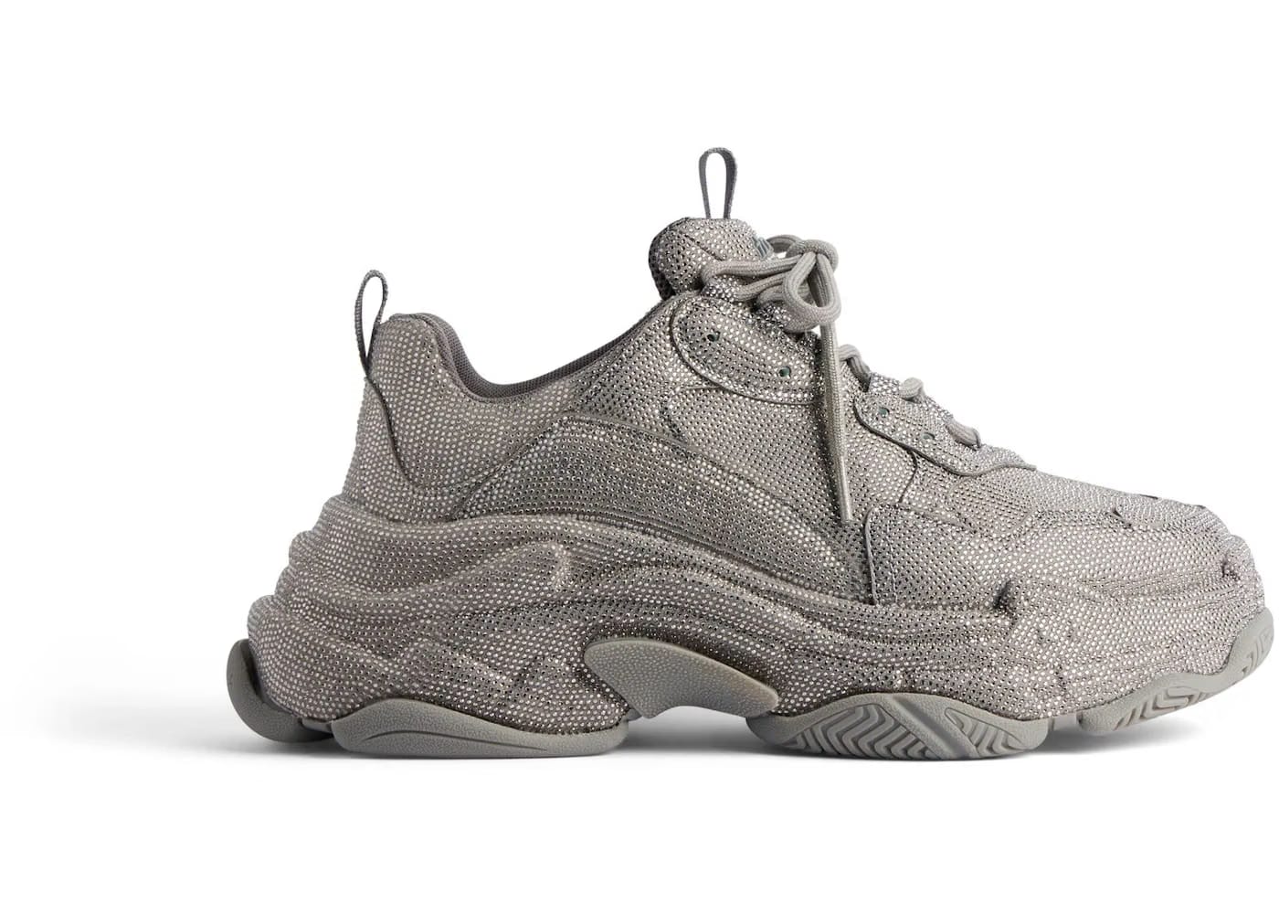 Balenciaga Triple S Dark Grey Rhinstones