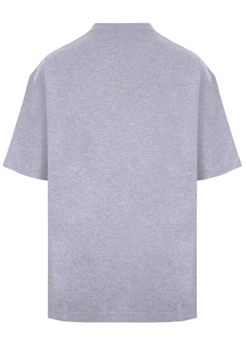 Balenciaga BB Text Logo Print Oversized T-Shirt Grey/Blue