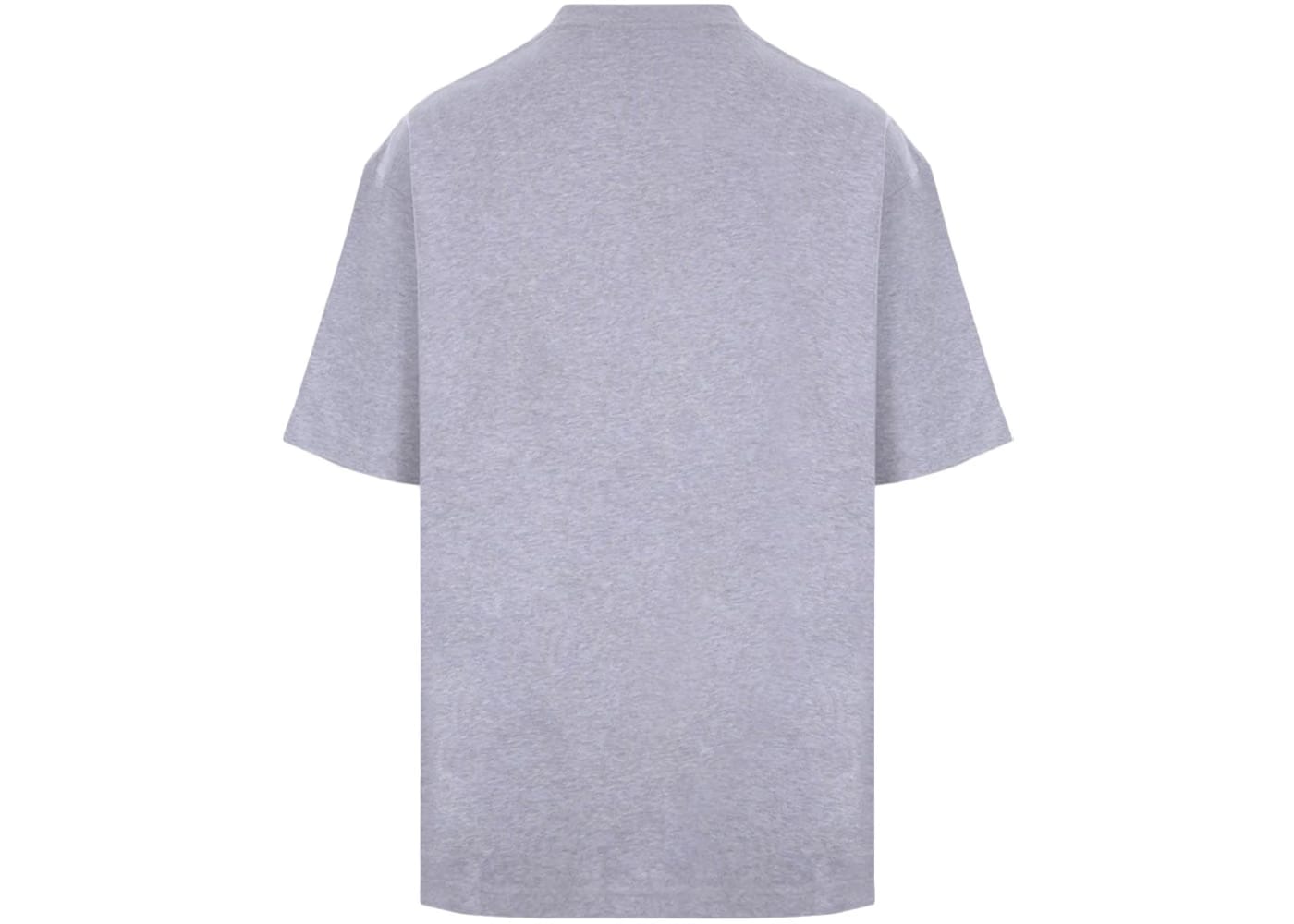 Balenciaga BB Text Logo Print Oversized T-Shirt Grey/Blue