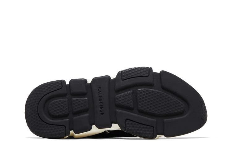 Balenciaga Speed Trainer Logo Print Black White 2020 (Women's)