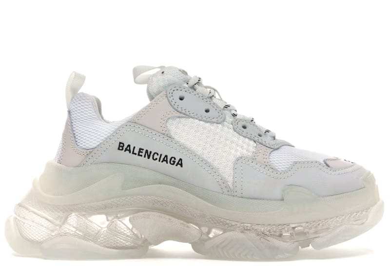 Balenciaga Triple S White Clear Sole (Women's)