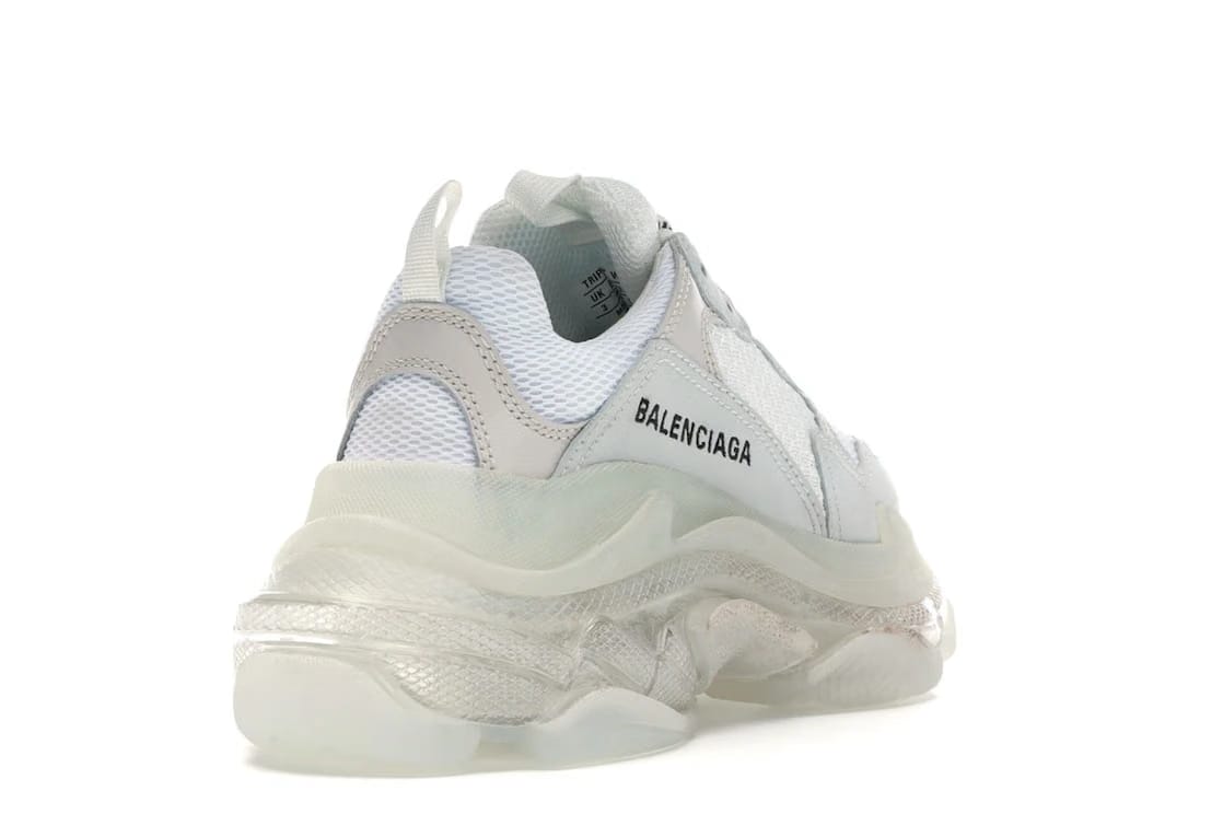 Balenciaga Triple S White Clear Sole (Women's)
